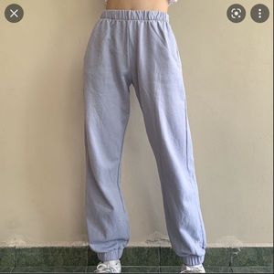 Periwinkle brandy melville Rosa sweatpants